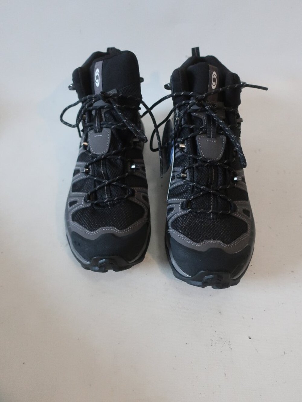 NWT Mens Salomon Ultra Mid GTX Black Goretex Ortholite Hiking Boots 10